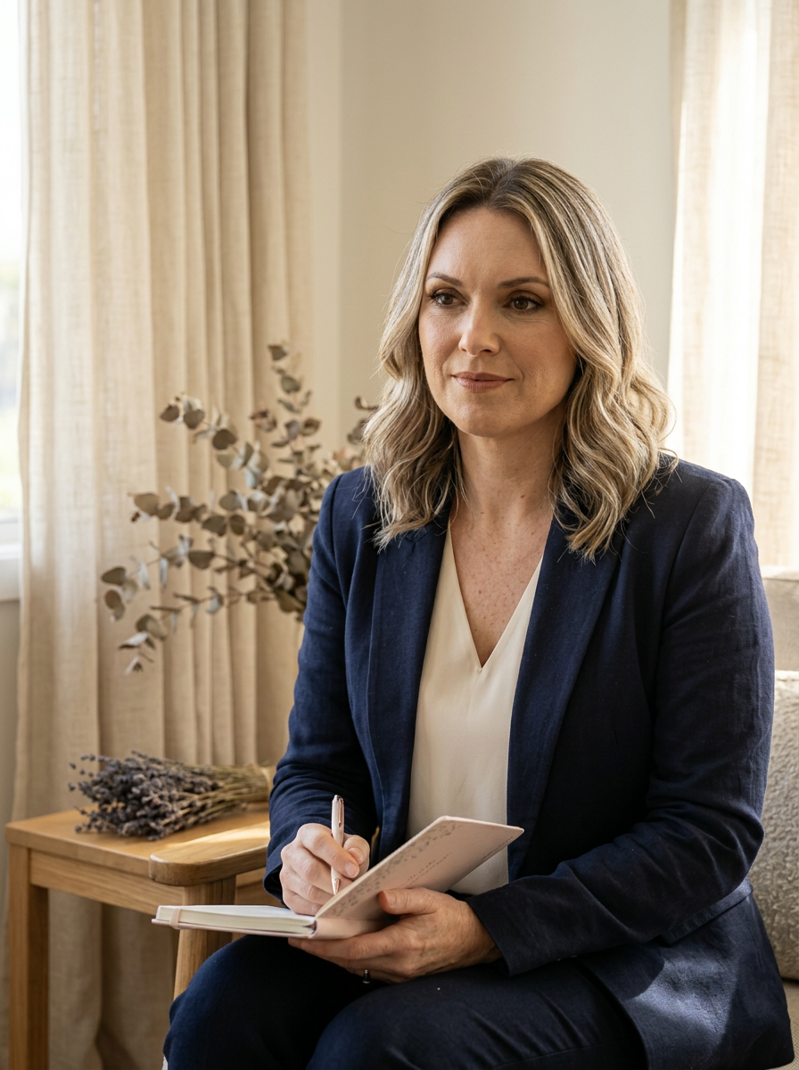 Ilma Bezerra, terapeuta sistêmica, em seu consultório